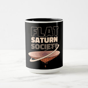 Mug Société de Saturne Plat - Conception Scientifique