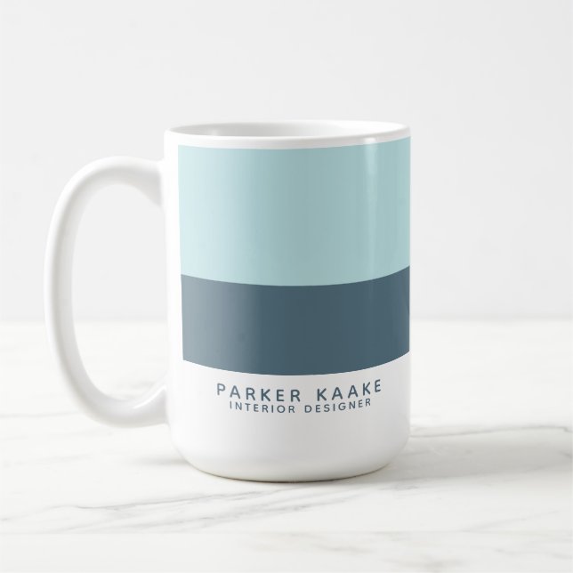 Mug Société géométrique moderne Bleu (Gauche)
