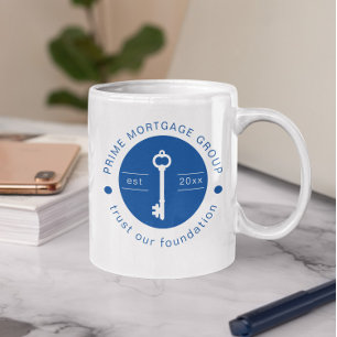 Mug Société hypothécaire personnalisée moderne Ajoutez