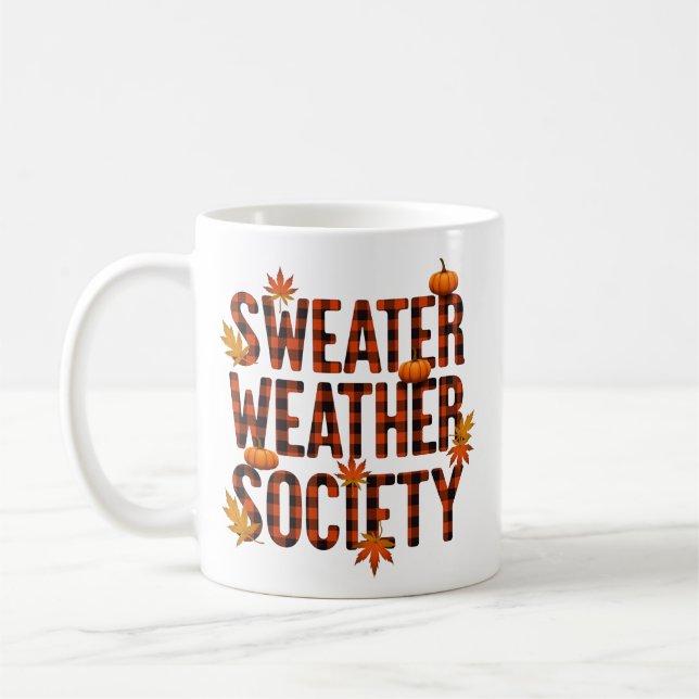 Mug Société Sweater Weather Conception Cosy Saison Aut (Gauche)