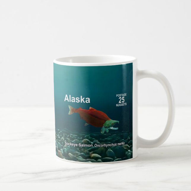 Mug Sockeye Saumon - Alaska Postage (Droite)