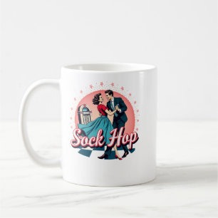 Mug Sockhop les années 50 Danse Retro Couple Graphisme