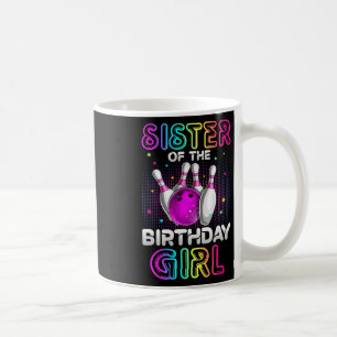 Mug Soeur De L'Anniversaire Girl Bowler Kid Bowling Pa