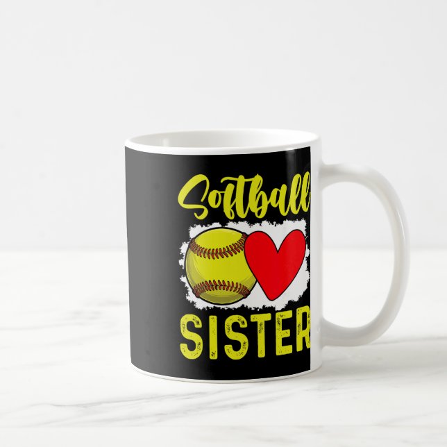 Mug Soeur de softball Joueuse de softball  (Droite)