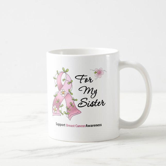 Mug Soeur de soutien de cancer du sein (Droite)