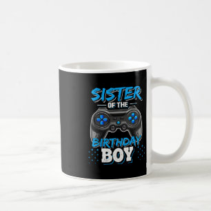 Mug Sœur du garçon d'anniversaire correspondant jeu vi