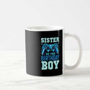 Mug Sœur du garçon d'anniversaire correspondant vidéo
