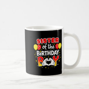 Mug Sœur du garçon qui fête son anniversaire famille a