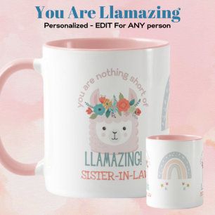 Mug SOEUR EN DROIT CUTE LLAMA Vous Êtes Extraordinaire