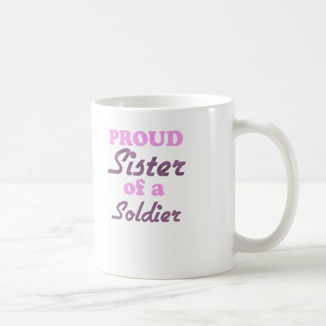 Mug Soeur fière d'un soldat (Droite)