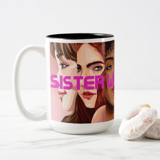 Mug (Soeur Puissance des femmes) (Avec donut)