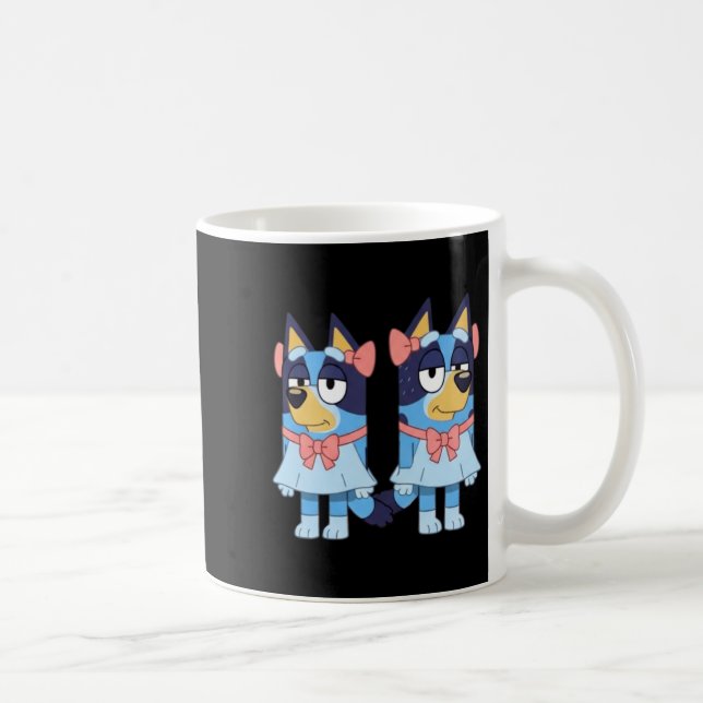 Mug Sœurs Blue Heeler en robes (Droite)
