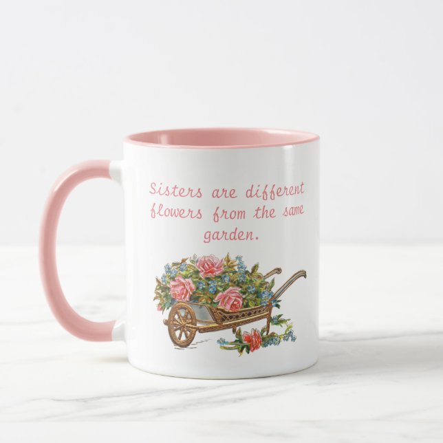 Mug Soeurs, Fleurs différentes du même jardin (Gauche)