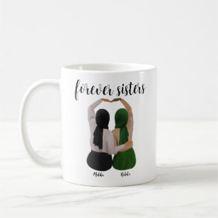 Mug Soeurs Forever Cadeau Hijabi personnalisé