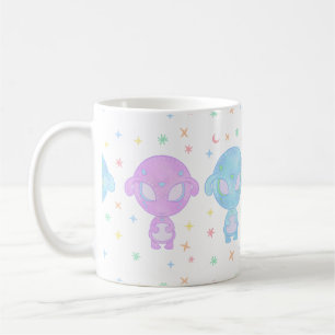 Mug Sœurs jumelles aliens pastel Cute Cosmic Kawaii