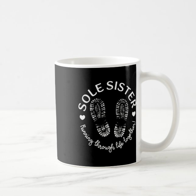 Mug Soeurs Uniques Courant À Travers La Vie Ensemble C (Droite)