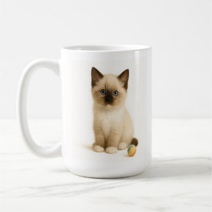 Mug Soft Focus - Ragdoll Kitten avec Felt Toy Ball