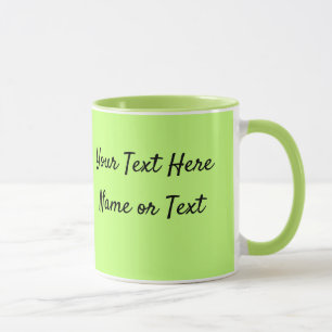 Mug Soft Green Personnalisez Message Coffee Cup Cadeau