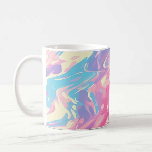 Mug ✨ Soft Pastel Marble Design - Trendy & Smooth 🎨 (Gauche)