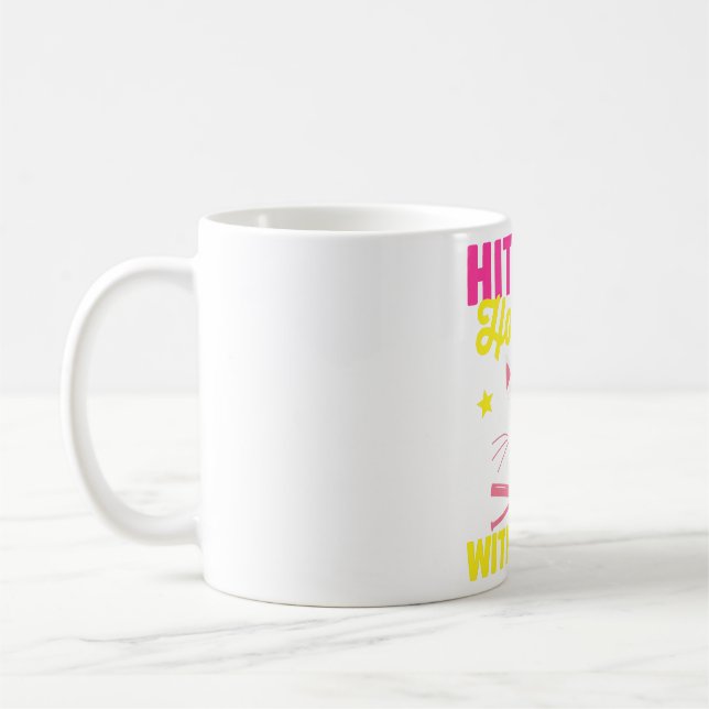 Mug Softball Amoureux des chats Pitcher Softball Catch (Gauche)