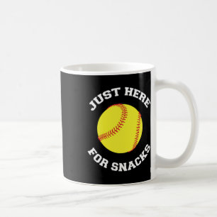 Mug Softball juste ici pour les snacks Sœur Frère Sibl