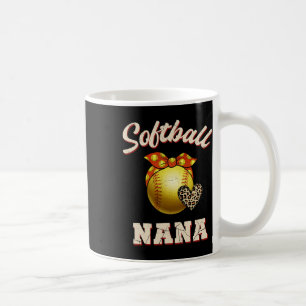 Mug Softll Nana Leopard Heart Fans Mère's Day Cadeau