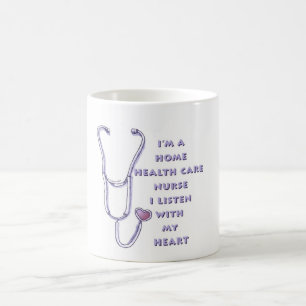Mug Soins de santé à domicile Infirmière Coeur