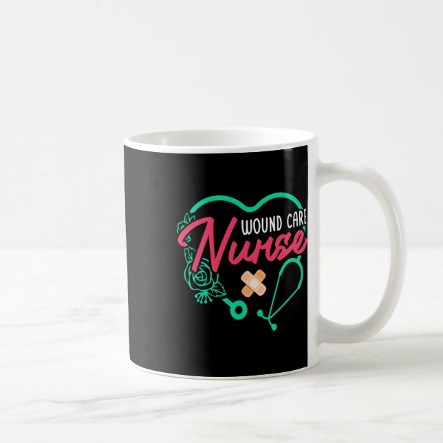 Mug Soins de santé infirmière Coeur Stethoscope (Droite)