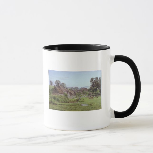 Mug Soirée dans la rangée d'Arlington, Bibury, (Droite)