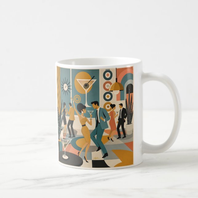 Mug Soirée de danse de cocktail Martini Hippie du mili (Droite)