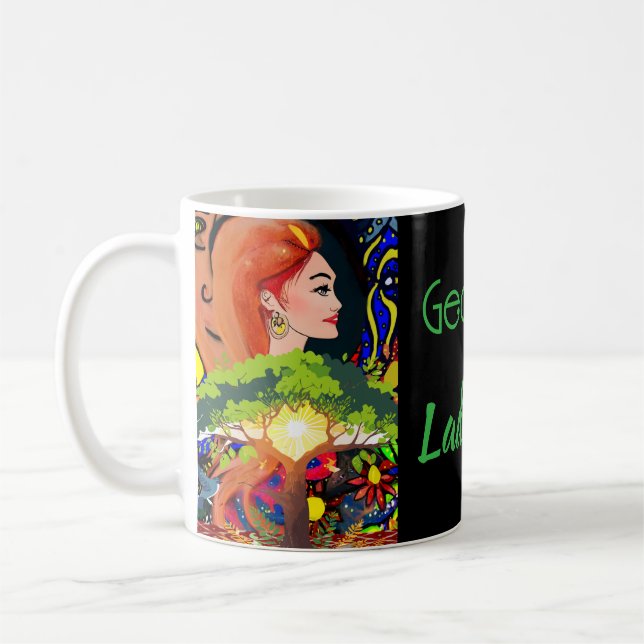 Mug Soirée de jeu de couple Lady Luck personnalisée  (Gauche)