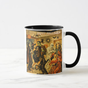Mug Soirée Martini Halloween Rétro Milieu de Siècle 50