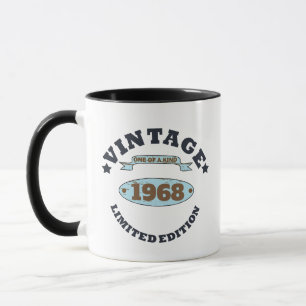 Mug Soirée personnalisée vintage de 55 ans