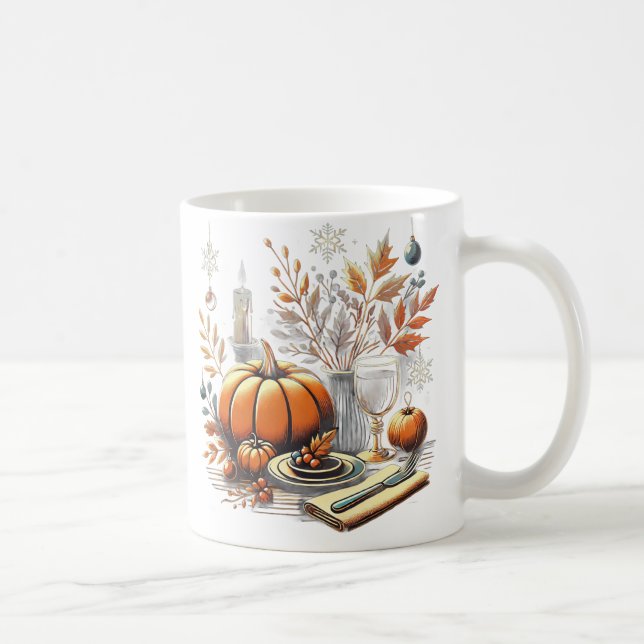 Mug Soirée Thanksgiving to Winter Holiday Table Decor (Droite)