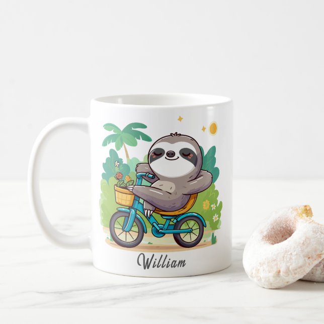 Mug Soirée vélo de parfum sur mesure (Avec donut)