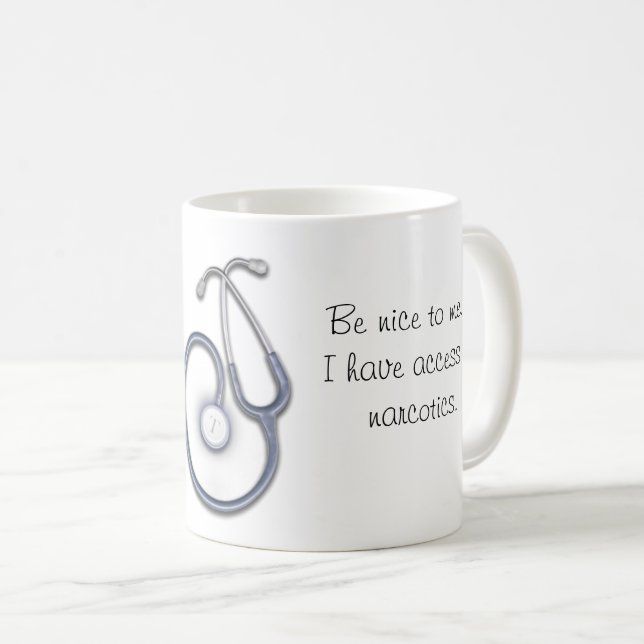 Mug Sois gentil avec moi...J'ai accès aux stupéfiants (Devant droit)