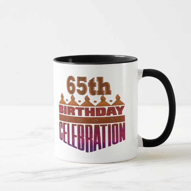Mug soixante-cinquième Cadeaux de célébration (Droite)
