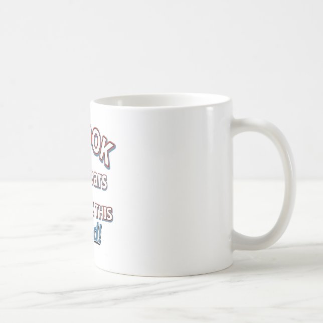 Mug soixante-cinquième conceptions d'anniversaire (Droite)