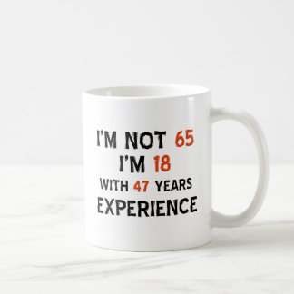Mug soixante-cinquième conceptions d'anniversaire