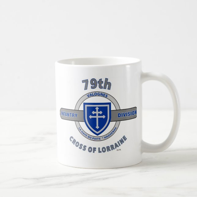 Mug soixante-dix-neuvième DIVISION d'INFANTERIE "CROIX (Droite)