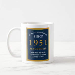 Mug Soixante-dixième anniversaire personnalisé 1951 El