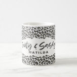Mug Soixante et soixante-dixième anniversaire Empreint<br><div class="desc">Empreinte de léopard de soixante et six ans de fête. Une partie d'un plaisir sur la collection poster de animal tendance.</div>