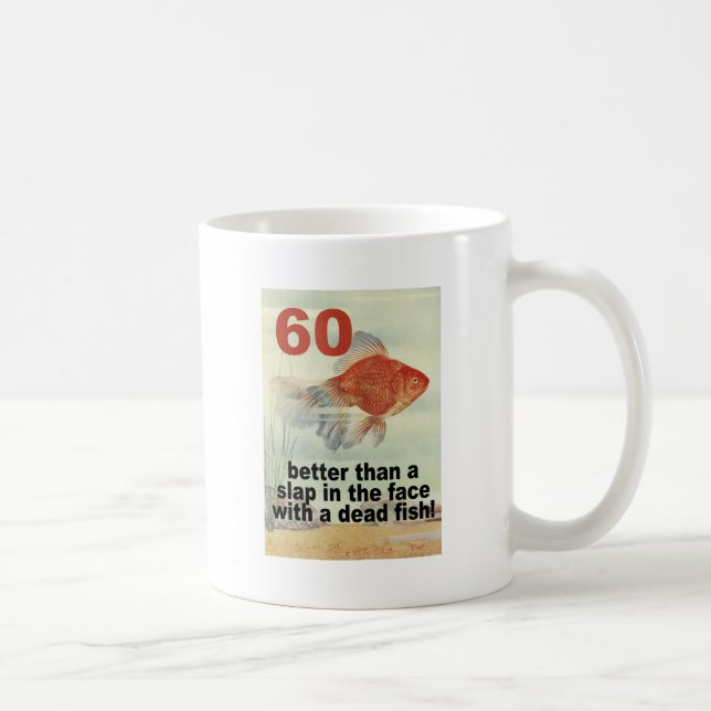 Mug Soixantième anniversaire drôle (Droite)