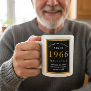 Mug Soixantième anniversaire personnalisé 1961 Élégant
