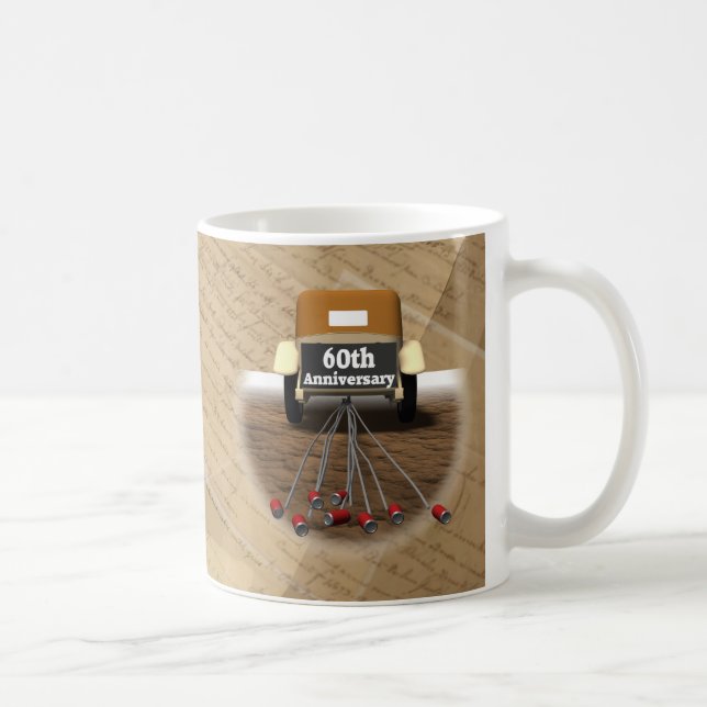 Mug soixantième Cadeaux d'anniversaire de mariage (Droite)