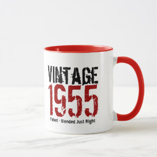Mug soixantième Cru d'anniversaire 1955 ou toutes
