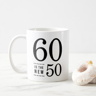 Mug soixantième Le noir 60 d'anniversaire est les
