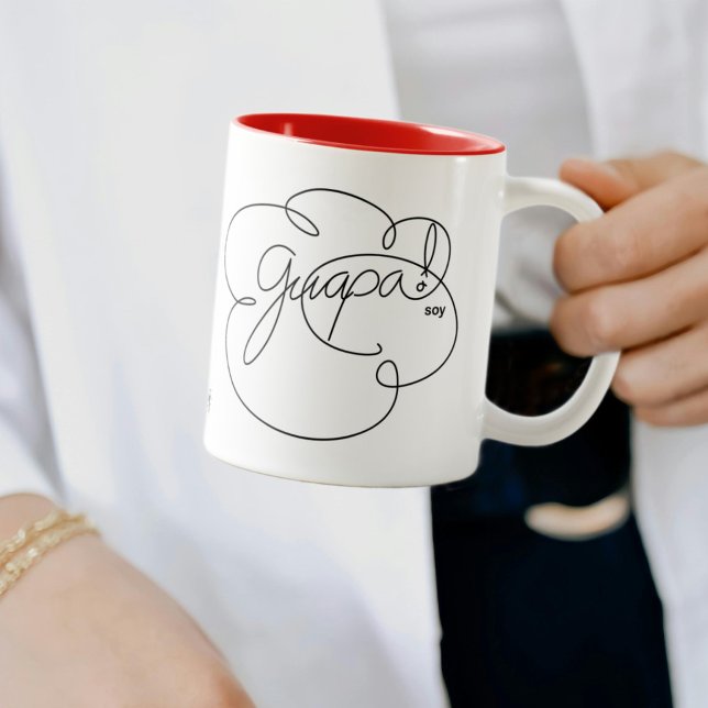 Mug soja GUAPA - Nuage gras (¡Y hasta lo dice mi taza! / And even my mug says so!)