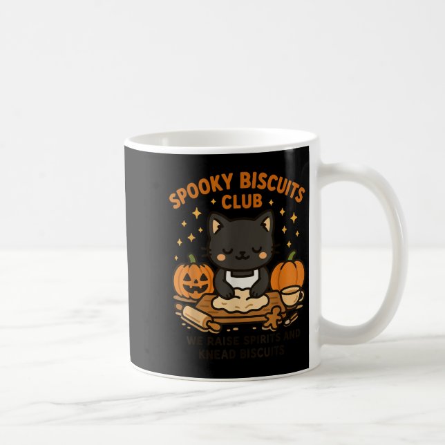 Mug Soky Biscuits Club Cat Funny Halloween Baking Tee  (Droite)