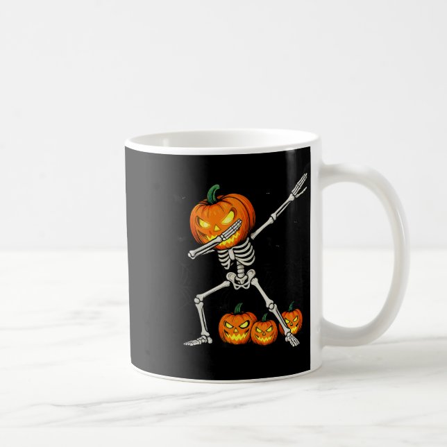 Mug Soky Dabbing Pumpkin Head Skeleton Halloween Skele (Droite)
